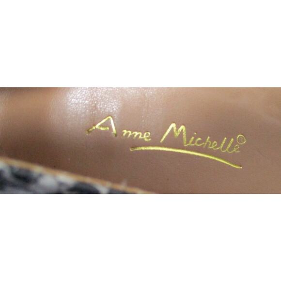 Anne Michelle Women's Faux Snake Skin 4.5" Slim Heel Pointed Toe Shoes NWOT 10 - Picture 6 of 9